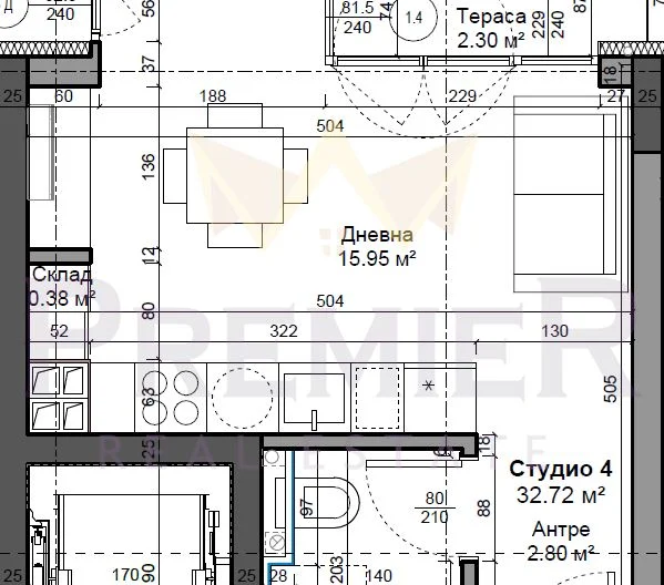 1 СТАЕН – ТРОШЕВО, СГРАДА LIBRA -  - снимка 2 - Имоти Премиер
