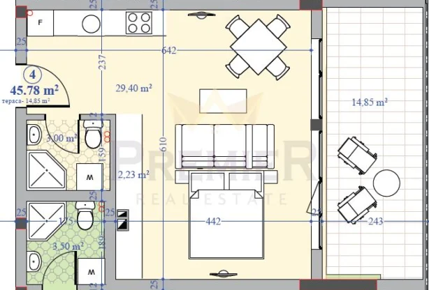 Агенция за недвижими имоти - Имоти Премиер - имот - 1105943, Цена: 73000 EUR