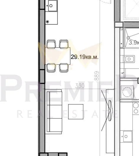 1-стаен в бутикова модерна сграда в квартал Бриз. - - снимка 12 - Имоти Премиер