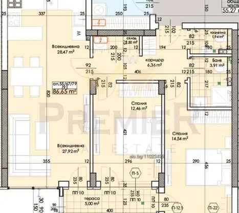 Агенция за недвижими имоти - Имоти Премиер - имот - 1199277, Цена: 182825 EUR