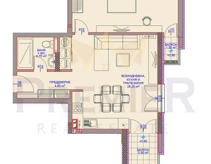 🏡 דירת 2 חדרים | בנייה חדשה | מתחם מגורים בוטיק | שכונת וויניצה, ורנה - - snimka 7 - Imoti Premier