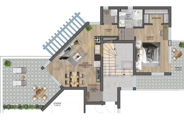 Агентство недвижимости - Имоти Премиер - имот - 1199085, Цена: 100800 EUR