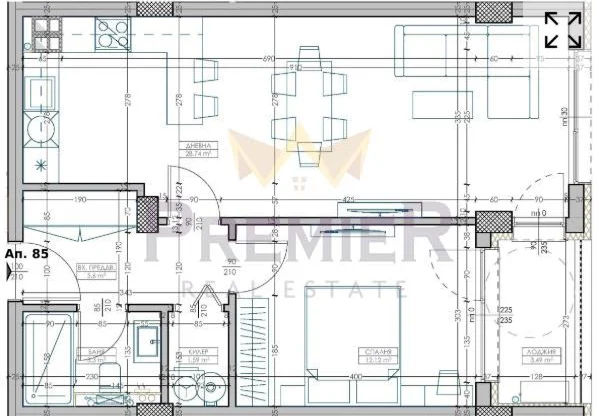 Агенция за недвижими имоти - Имоти Премиер - имот - 1104675, Цена: 116000 EUR