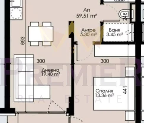 Агенция за недвижими имоти - Имоти Премиер - имот - 1243897, Цена: 149900 EUR
