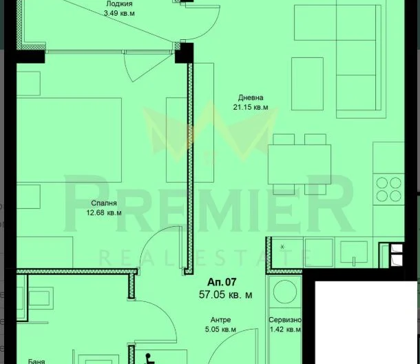 2-ZIMMER-WOHNUNG, GALATA -  - snimka 2 - Imoti Premier