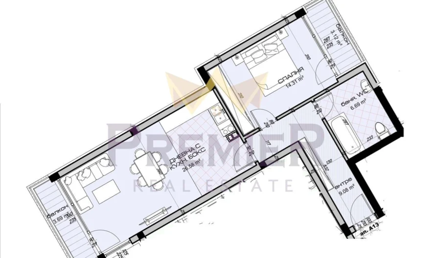 2-Zimmer-Wohnung in Vinitsa - - snimka 2 - Imoti Premier