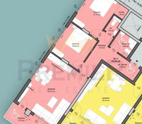 Агенция за недвижими имоти - Имоти Премиер - имот - 1058025, Цена: 96360 EUR