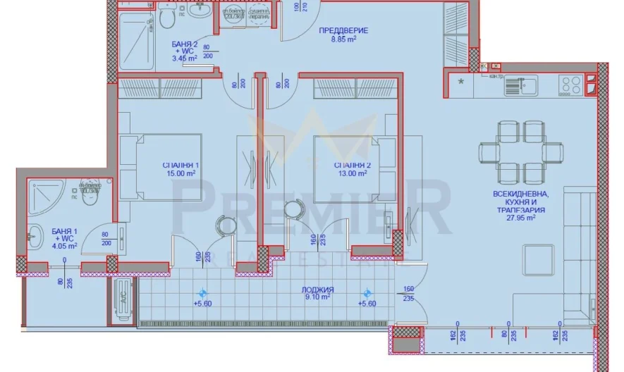 3-СТАЕН АПАРТАМЕНТ | НОВО СТРОИТЕЛСТВО | БУТИКОВ ЖИЛИЩЕН КОМПЛЕКС СРЕД ПРИРОДА И КОМФОРТ – гр. Варна, кв. Виница -  - снимка 7 - Имоти Премиер
