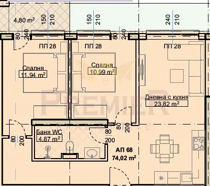Агенция за недвижими имоти - Имоти Премиер - имот - 1045706, Цена: 128000 EUR