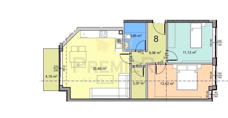 3-Zimmer-Wohnung in einem Neubau -  - snimka 3 - Imoti Premier