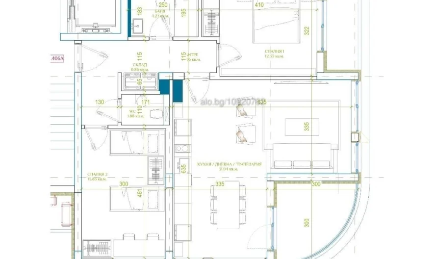 3-Zimmer-Wohnung mit Meerpanorama – Burgas - - snimka 2 - Imoti Premier