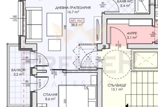 Агенция за недвижими имоти - Имоти Премиер - имот - 1193935, Цена: 66300 EUR
