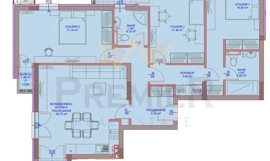 🏡 4-СТАЕН АПАРТАМЕНТ | НОВО СТРОИТЕЛСТВО | БУТИКОВ ЖИЛИЩЕН КОМПЛЕКС | кв. Виница, Варна -  - снимка 7 - Имоти Премиер