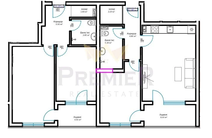 4-стаен южен Възраждане 3 -  - снимка 1 - Имоти Премиер