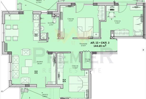 Агенция за недвижими имоти - Имоти Премиер - имот - 1175052, Цена: 188045 EUR