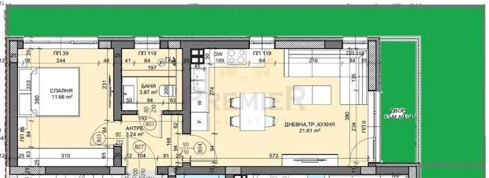 דירת שני חדרים באזור אלן מק/קבקום בקרבת אוניברסיטת „צ’רנוריזץ חראבר“ (VSU), העיר וארנה -  - snimka 2 - Imoti Premier
