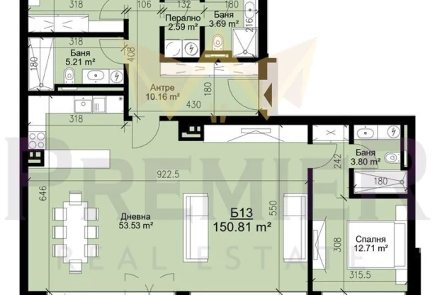 Агенция за недвижими имоти - Имоти Премиер - имот - 905446, Цена: 398000 EUR