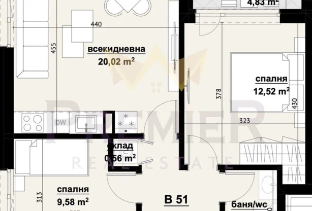 Агенция за недвижими имоти - Имоти Премиер - имот - 1101008, Цена: 248640 EUR