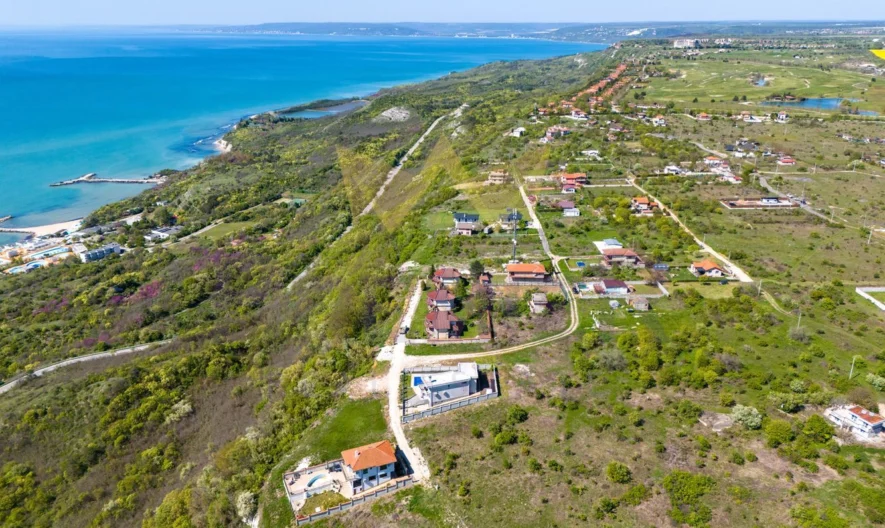 Beachfront plot with incredible sea panorama, Topola village, Kavarna municipality, Dobrich region -  - snimka 4 - Imoti Premier