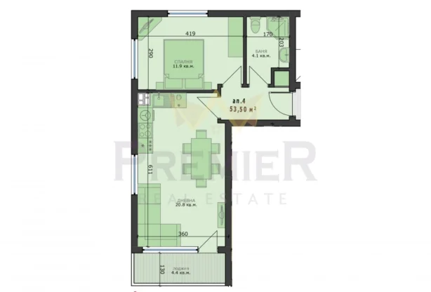 Агенция за недвижими имоти - Имоти Премиер - имот - 1173367, Цена: 100300 EUR