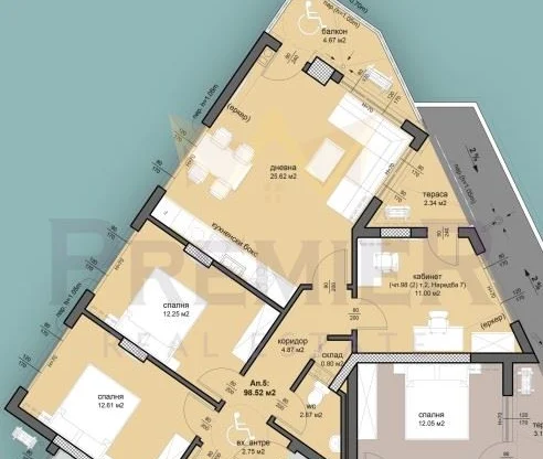 Агенция за недвижими имоти - Имоти Премиер - имот - 1057996, Цена: 114000 EUR