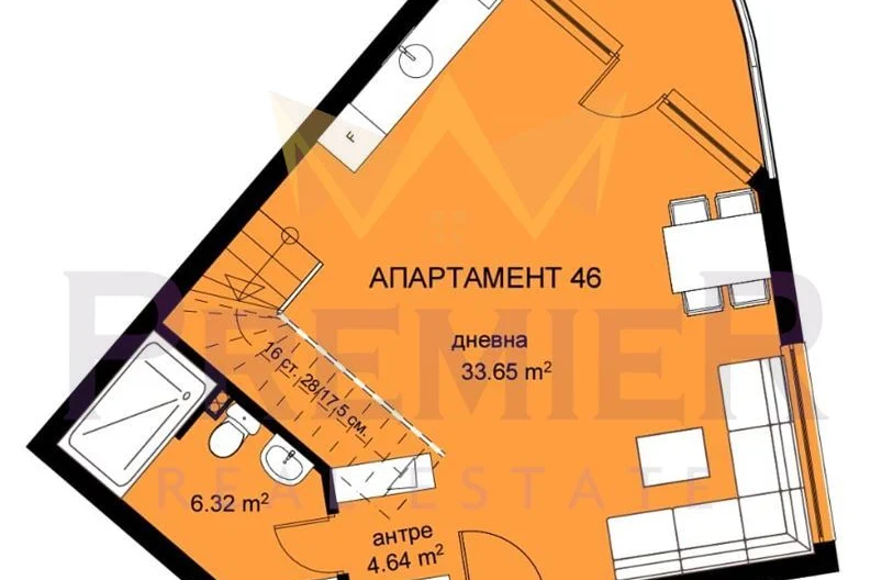 Четиристаен апартамент тип-мезонет в с. Кранево -  - снимка 4 - Имоти Премиер