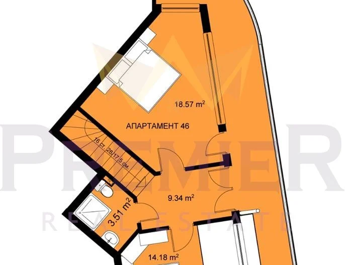 Четиристаен апартамент тип-мезонет в с. Кранево - - снимка 4 - Имоти Премиер