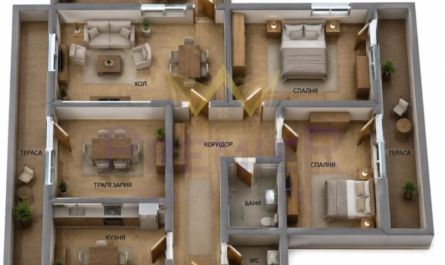 🏡 ChETIRISTAEN APARTAMENT | TOP LOKATsIYa – kv. ChAYKA | DO MORSKATA GRADINA -  - snimka 7 - Imoti Premier
