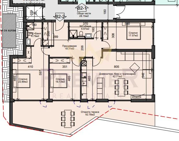 Четиристаен апартамент в Бриз -  - снимка 4 - Имоти Премиер