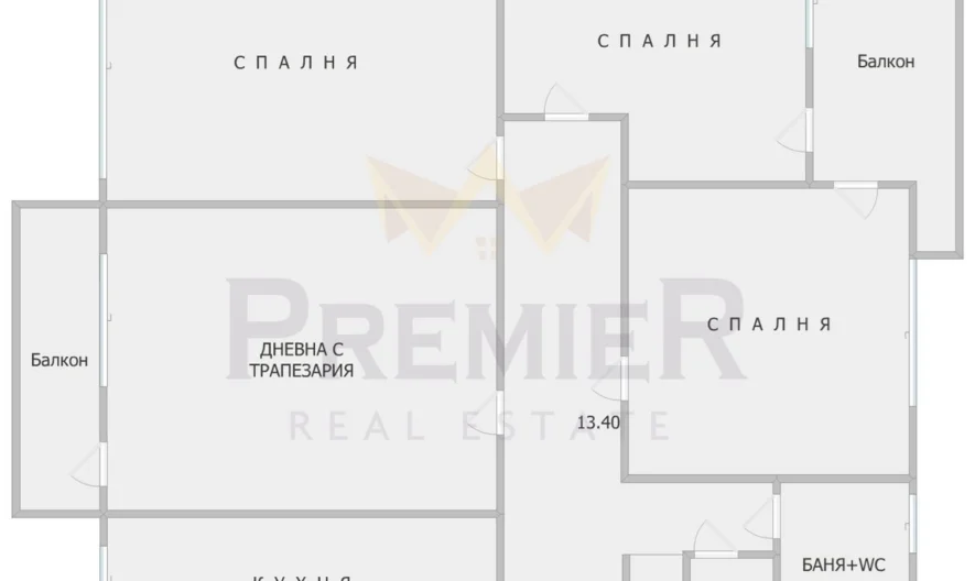 Четиристаен апартамент в Идеален център -  - снимка 1 - Имоти Премиер