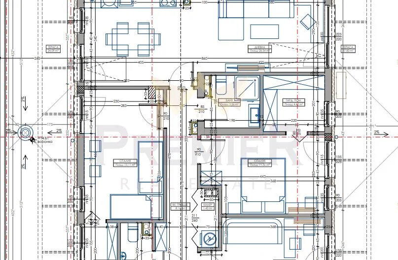 Четиристаен апартамент в к-кс Азалия 2, Владиславово - - снимка 1 - Имоти Премиер