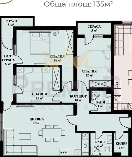 Четиристаен апартамент в Люлин 5 - - снимка 7 - Имоти Премиер