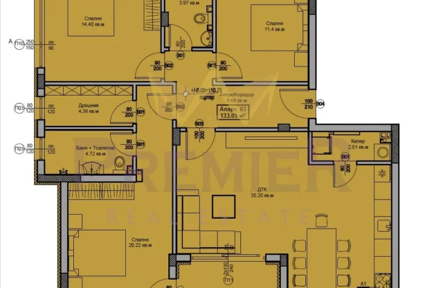 Агенция за недвижими имоти - Имоти Премиер - имот - 1182098, Цена: 360600 EUR