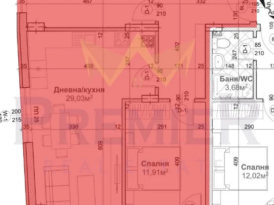 Агенция за недвижими имоти - Имоти Премиер - имот - 913500, Цена: 131500 EUR