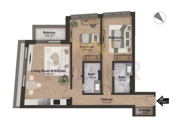 Агенция за недвижими имоти - Имоти Премиер - имот - 962287, Цена: 302000 EUR