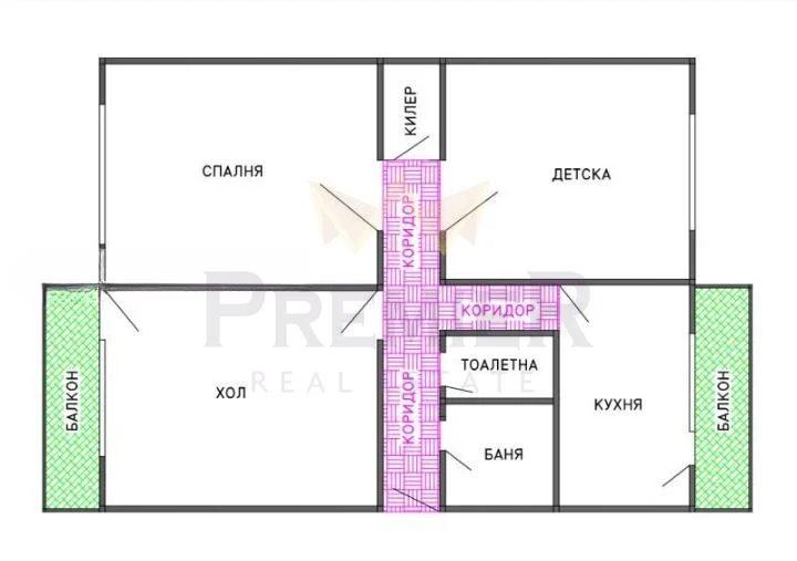 Dreizimmer-Plattenbauwohnung in Hadschi Dimitar -  - snimka 1 - Imoti Premier