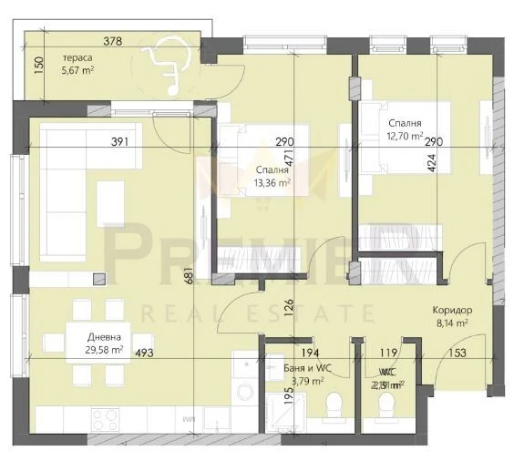 Dreizimmerwohnung in Karschijaka -  - snimka 1 - Imoti Premier