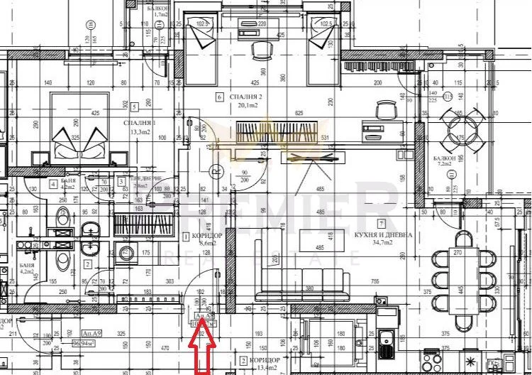 Dreizimmerwohnung, Manastirski Livadi -  - snimka 19 - Imoti Premier