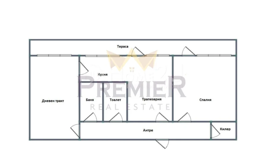 DREIZIMMERWOHNUNG, STADTTEIL TSCHAIKA -  - snimka 13 - Imoti Premier