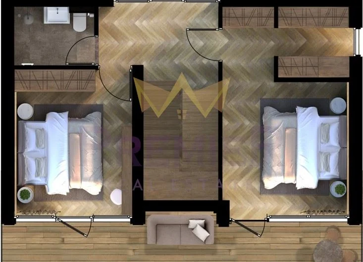 Двуетажна къща с двор в луксозен затворен комплекс – Ален мак, Варна -  - снимка 5 - Имоти Премиер