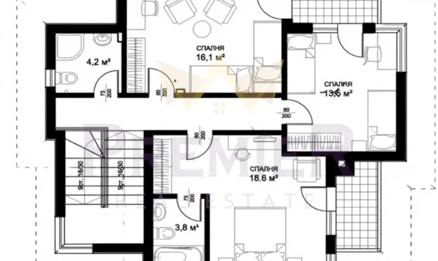 Двуетажна къща с двор в затворен комплекс в с. Лозенец. -  - снимка 9 - Имоти Премиер