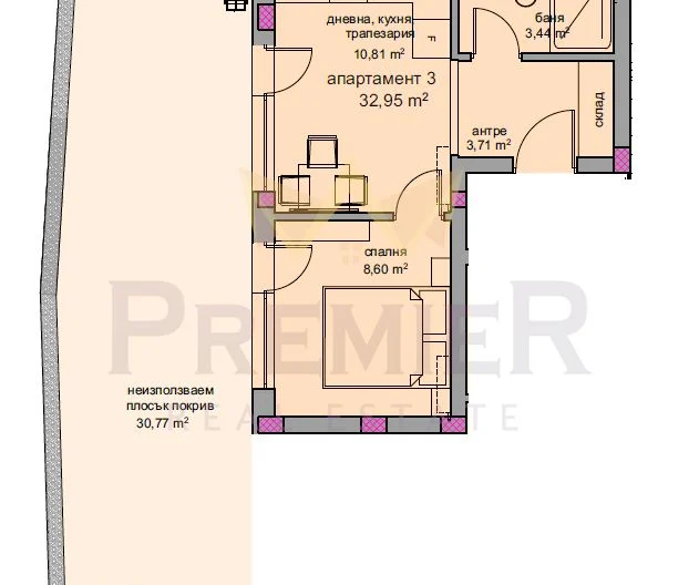 Двустаен Апартамент - - снимка 2 - Имоти Премиер