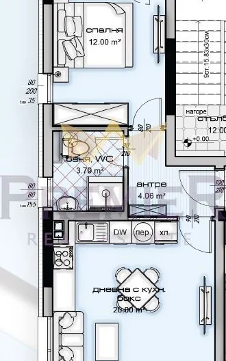 ДВУСТАЕН АПАРТАМЕНТ №5 В НОВ БУТИКОВ ПРОЕКТ В КВ. ИЗГРЕВ – САМО 113 700 € - - снимка 1 - Имоти Премиер