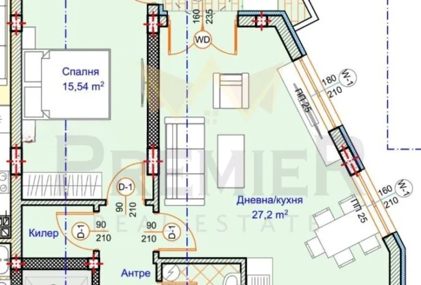 Агенция за недвижими имоти - Имоти Премиер - имот - 1052312, Цена: 133120 EUR
