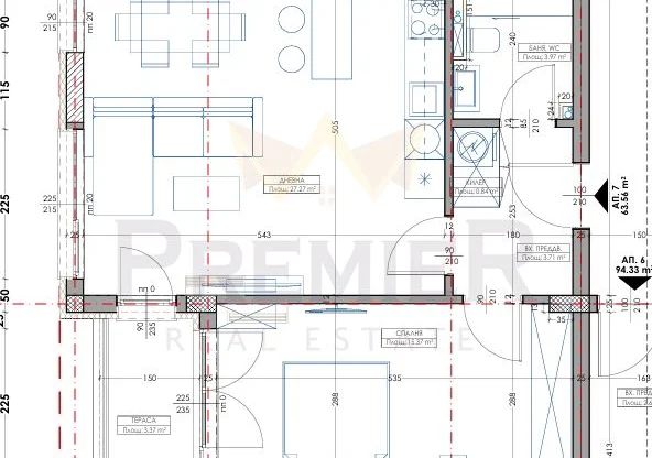 Агенция за недвижими имоти - Имоти Премиер - имот - 1062319, Цена: 98944 EUR