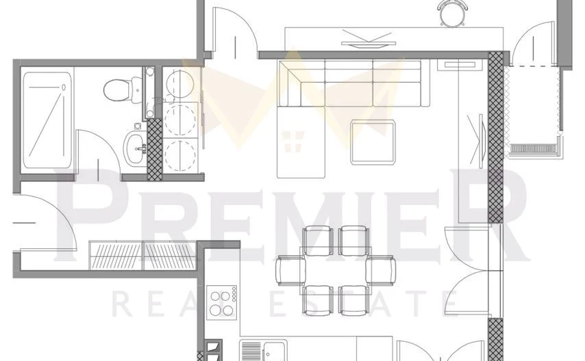 🏡 ДВУСТАЕН АПАРТАМЕНТ Б-15 | НОВО СТРОИТЕЛСТВО | БУТИКОВ КОМПЛЕКС ВИНИЦА ФОРЕСТ | кв. Виница, Варна -  - снимка 2 - Имоти Премиер