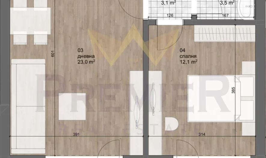 Двустаен апартамент Малинова долина -  - снимка 3 - Имоти Премиер