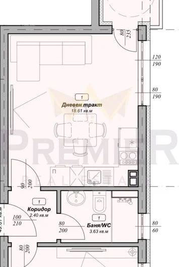 Двустаен апартамент, над ВиК Варна -  - снимка 3 - Имоти Премиер