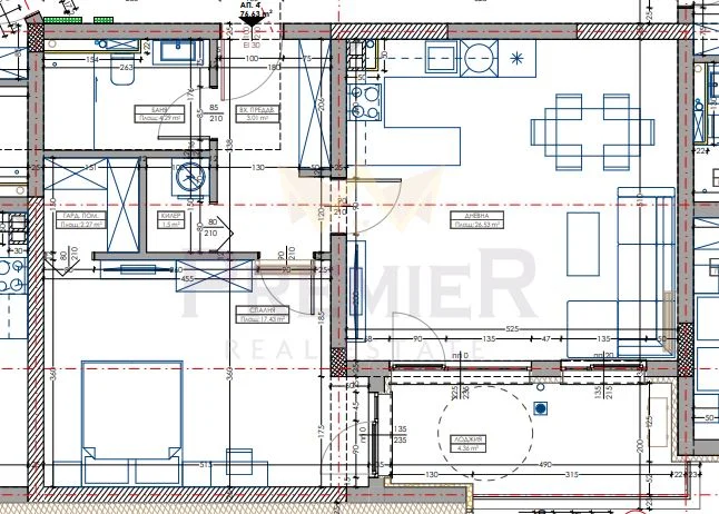 Двустаен апартамент от к-кс Азалия 2, Владиславово -  - снимка 1 - Имоти Премиер