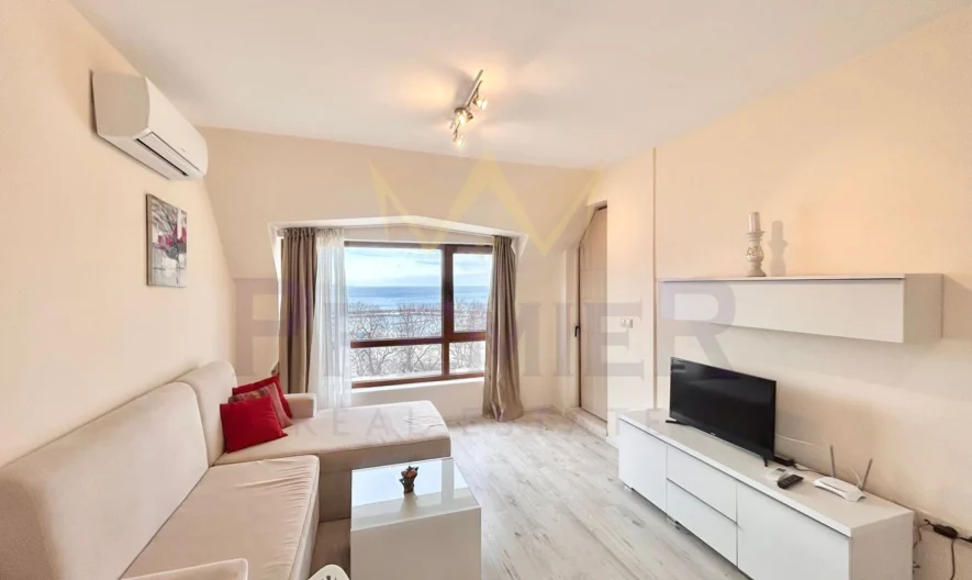 Двустаен апартамент  с гледка към морето и плажа на кв.Аспарухово. -  - снимка 1 - Имоти Премиер